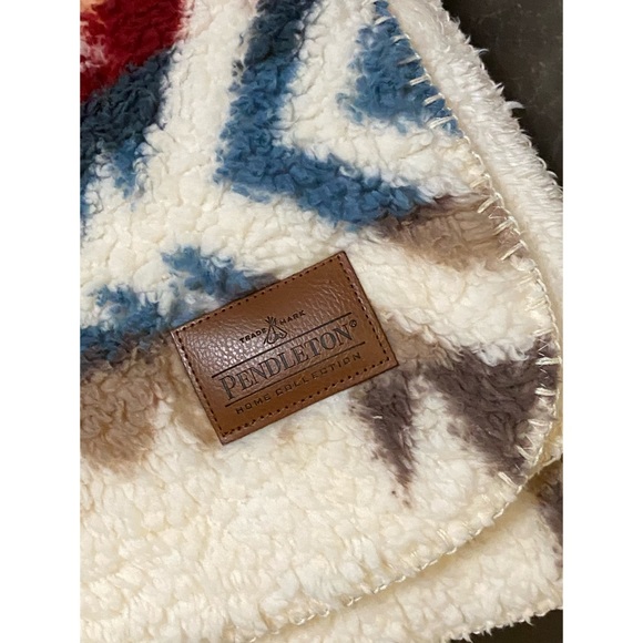 Pendleton Bedding Euc Pendleton White Sands Sherpa Blanket Queen